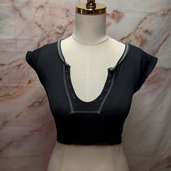 Urban Outfitters Tops - Urban Outfitters‎ Black Crop Top
